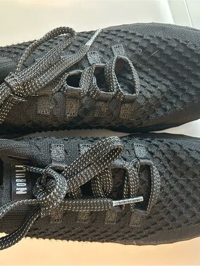 NOBULL Black Knit Sneakers with Reflective Laces